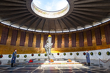 Eternal flame on Mamayev Kurgan, Volgograd, Volgograd Oblast, Russia, Eurasia