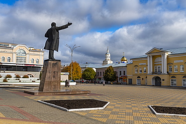 Lenin statue in Yelets, Lipetsk Oblast, Russia, Eurasia