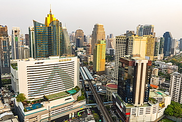 Skyline of Bangkok, Thailand, Southeast Asia, Asia