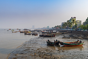 Fishing boats in the harbor of Myeik (Mergui), Myanmar (Burma), Asia