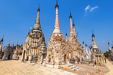 Kakku's Pagoda with its 2500 stupas, Kakku, Shan state, Myanmar (Burma), Asia