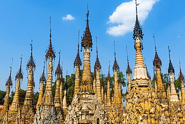 Kakku's Pagoda with its 2500 stupas, Kakku, Shan state, Myanmar (Burma), Asia