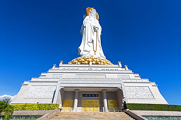 Giant Buddhist statue in the South Chinese Ocean, Nanshan Temple, Sanya, Hainan, China, Asia