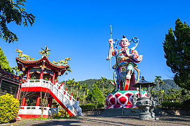 Huge statue at a Buddhist temple, Sun Moon Lake, National Scenic Area, Nantou county, Taiwan, Asia