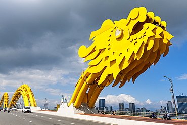 Dragon bridge, Danang, Vietnam, Indochina, Southeast Asia, Asia