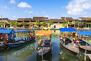 River front in the old town of Hoi An, UNESCO World Heritage Site, Vietnam, Indochina, Southeast Asia, Asia