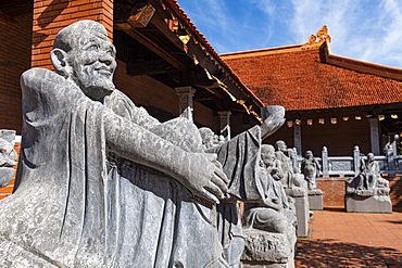 God statue, Ho Quoc Pagoda Buddhist temple, island of Phu Quoc, Vietnam, Indochina, Southeast Asia, Asia