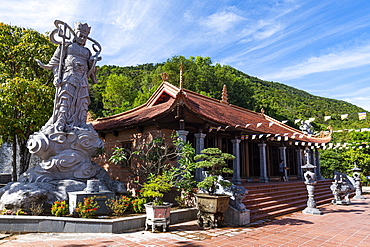 Buddha statue in the Ho Quoc Pagoda Buddhist temple, island of Phu Quoc, Vietnam, Indochina, Southeast Asia, Asia