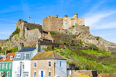 Castle of Mont Orgueil, Jersey, Channel Islands, United Kingdom, Europe 