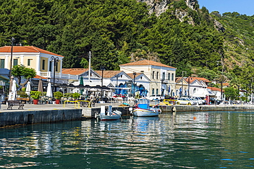 The port of Karlovasi, Samos, Greek Islands, Greece, Europe