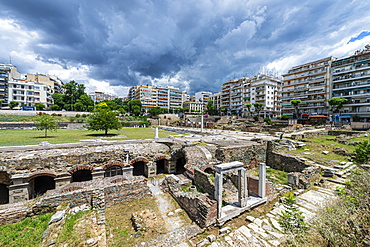 Ancient Agora (square), UNESCO World Heritage Site, Thessaloniki, Greece, Europe