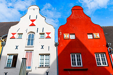 Hanseatic houses, Hanseatic city of Wismar, UNESCO World Heritage Site, Mecklenburg-Vorpommern, Germany, Europe