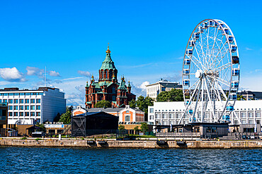 Skyline with Uspenski Cathedral, Helsinki, Finland, Europe