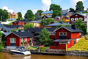 Wooden town of Poorvo, Finland, Europe