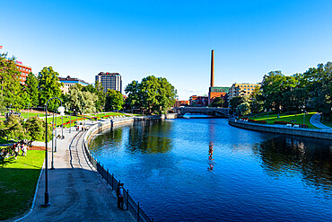 Tammerkoski riverfront, Tampere, Finland, Europe