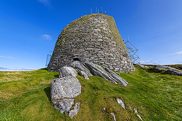 Dun Carloway Broch tower, Isle of Lewis, Outer Hebrides, Scotland, United Kingdom, Europe