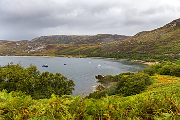 Bay along the N500 (NC500) (North Coast 500), Scotland, United Kingdom, Europe