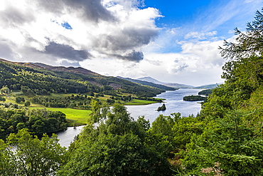 Queens View over Loch Tummel, Perthshire, Highlands, Scotland, United Kingdom, Europe