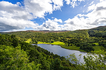 Queens View over Loch Tummel, Perthshire, Highlands, Scotland, United Kingdom, Europe