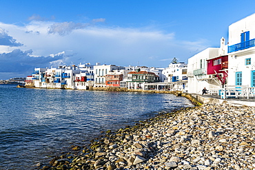 Little Venice, Horta, Mykonos, Cyclades, Greek Islands, Greece, Europe