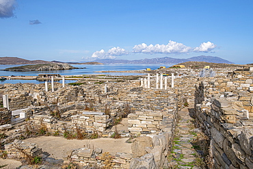 Delos, UNESCO World Heritage Site, near Mykonos, Cyclades, Greek Islands, Greece, Europe