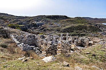 Delos, UNESCO World Heritage Site, near Mykonos, Cyclades, Greek Islands, Greece, Europe