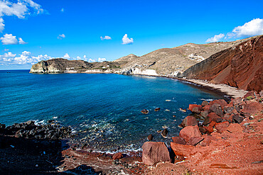 Red beach, Santorini, Cyclades, Greek Islands, Greece, Europe