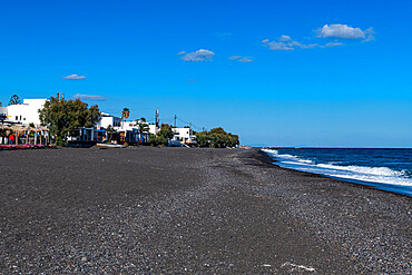 Kamari beach , Kamari, Santorini, Cyclades, Greek Islands, Greece, Europe