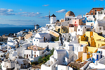 Whitewashed architecture, Oia, Santorini, Cyclades, Greek Islands, Greece, Europe