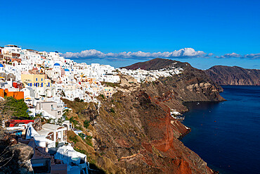 Whitewashed architecture, Oia, Santorini, Cyclades, Greek Islands, Greece, Europe