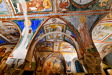 Colourful Crypt of the Frescoes, UNESCO World Heritage Site, Aquileia, Udine, Friuli-Venezia Giulia, Italy, Europe