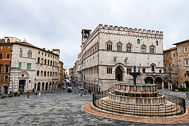 Palazzo dei Priori, historic center of Perugia, Umbria, Italy, Europe