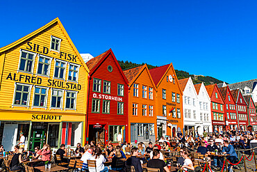 Bryggen, series of Hanseatic buildings, UNESCO World Heritage Site, Bergen, Norway, Scandinavia, Europe