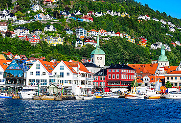 Bryggen, series of Hanseatic buildings, UNESCO World Heritage Site, Bergen, Norway, Scandinavia, Europe