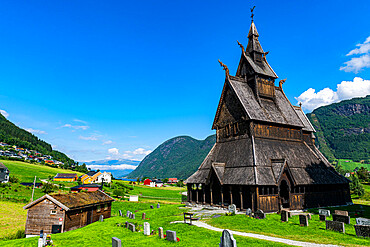 Hopperstad Stave Church, Vikoyri, Norway, Scandinavia, Europe