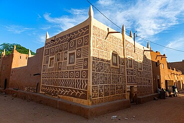 Beautiful house in the historic center of Agadez, UNESCO World Heritage Site, Niger, Africa