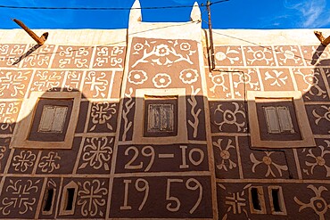 Beautiful house in the historic center of Agadez, UNESCO World Heritage Site, Niger, Africa