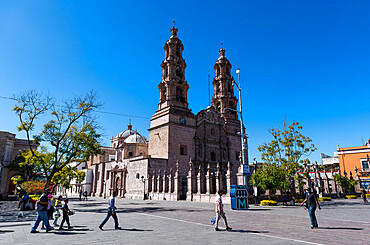 Catedral, Basilica de Nuestra Senora de la Asuncion, La Patria Oriente square, Aguascalientes, Mexico, North America