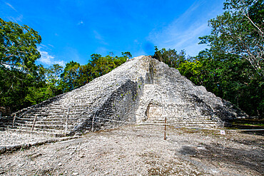 The archaeological Maya site of Coba, Quintana Roo, Mexico, North America