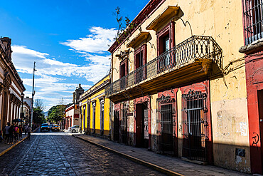 Colonial house, Oaxaca, Mexico, North America