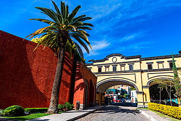 Plaza on January 24, UNESCO World Heritage Site, Tequila, Jalisco, Mexico, North America