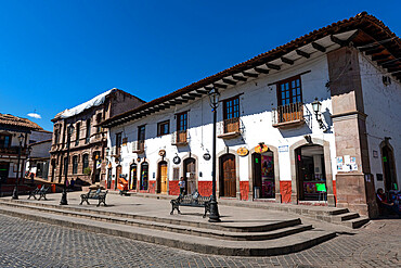 Historic buildings, Valle de Bravo, state of Mexico, Mexico, North America