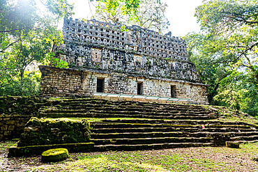 Archaeological Maya site of Yaxchilan in the jungle of Chiapas, Mexico, North America