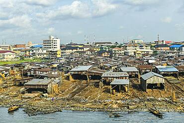 Maokoko floating market, Lagos, Nigeria, West Africa, Africa