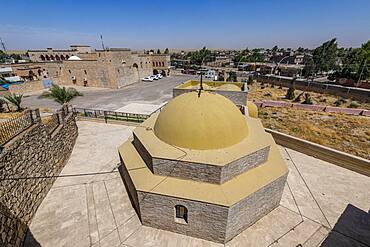 View over the Saint Mar Behnam Monastery, northern Iraq, Middle East