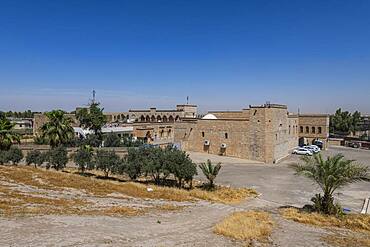 View over the Saint Mar Behnam Monastery, northern Iraq, Middle East