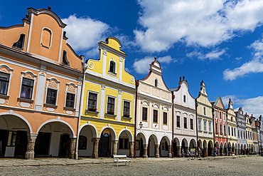 The historic center of Telc, UNESCO World Heritage Site, South Moravia, Czech Republic, Europe