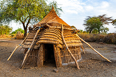 Traditional hut of the Toposa tribe, Eastern Equatoria, South Sudan, Africa