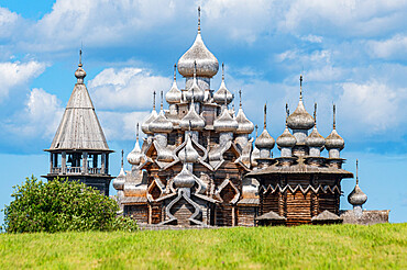 Kizhi Pogost, Transfiguration Cathedral, UNESCO World Heritage Site, Kizhi Island, Karelia, Russia, Europe