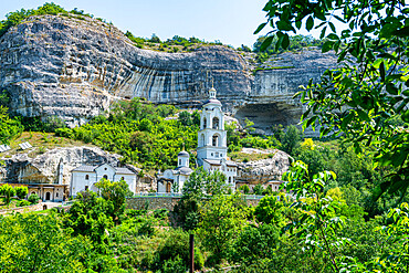 Svyato-Uspenskiy Peshchernyy Monastery, Bakhchysarai, Crimea, Russia, Europe